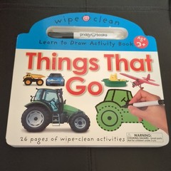 WIPE CLEAN THINGS THAT GO WIPE CLEAN LEARNING BOOKS By Roger Priddy