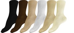 Winterlace Womens Cute Crew Socks 6 Pairs Aesthetic Casual Neutral Tone Size …