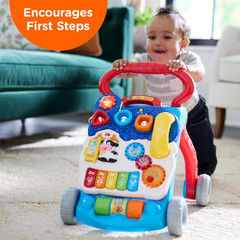 Sit-to-Stand Learning Walker with Frustration-Free Packaging, Blue