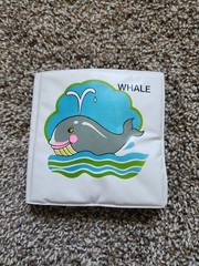Vintage Gerber Squeaky Plastic Picture Book, Animals Theme 0-6 Months Toy