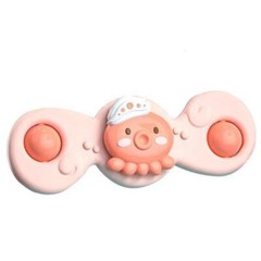 3pcs Sea Animals Baby Spinner Toys with Suction Cups – babies rattle toys, spin