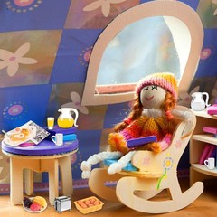 simarro Miniature Dollhouse Breakfast Accessories, 46 Pcs 1:12 Scale Mini Toa…