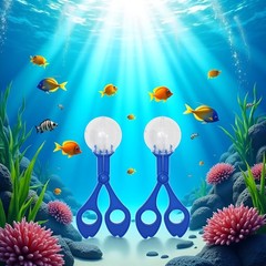 Jowxsx 2Pcs Blue Fine Motor Skill Tool, Hand-Eye Coordination Plastic