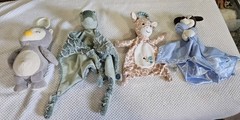 FOUR Baby Snuggle Toys/Blankets. Great Condition
