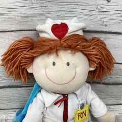 Russ Berrie Regina RN Activity Doll Learning Teaching Zip Button Tie Snap