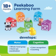 Peekaboo Learning Farm – Farm Animals for Toddlers, Educational Fine Motor Monte