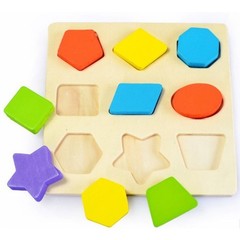 Children’s cognitive wooden early education toys geometric shape matching blocks