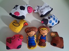 Melissa & Doug K’s Kids Take Along Farm Play Mat Carry Bag Soft Animals Rattles