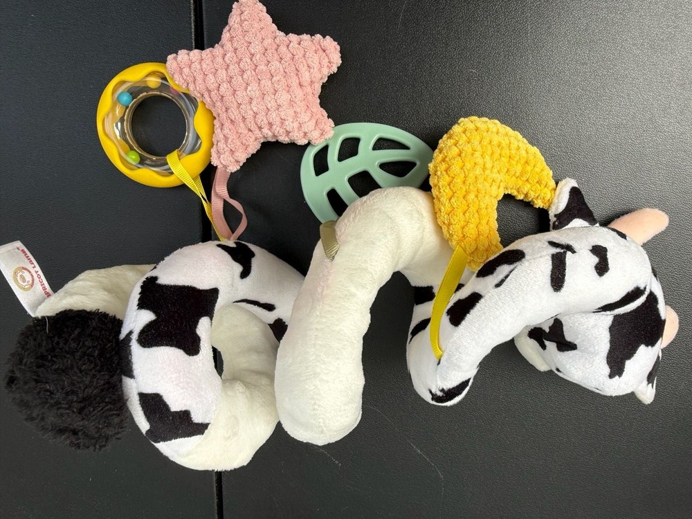 Apricot Lamb Cow Spiral Stroller Activity Toy