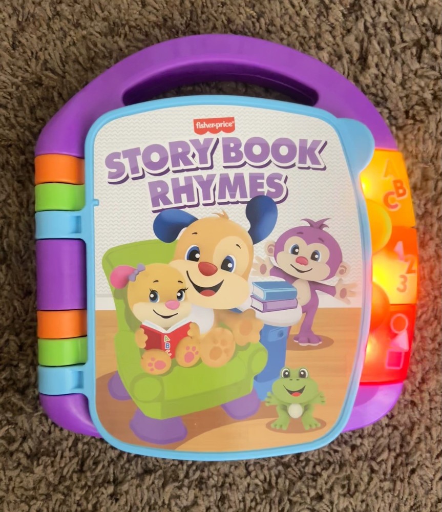 Fisher-Price Laugh and Learn Storybook Rhymes Book with Lights & Sounds