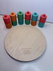 Lovevery Wooden Stacking Peg Board Pioneer Play Kit Baby 16-18 Months Complete!