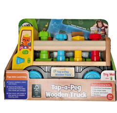 LeapFrog Tap-a-Peg Wooden Truck Wood with Accessories Age 2+
