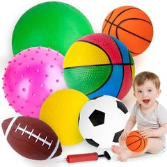 Balls for Toddlers 1-3,Toddler Sports Ball Outdoor Toys,Set of 7 Kids Foam Ba…