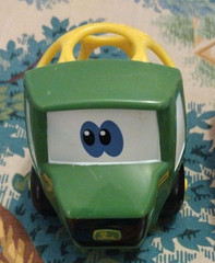 Lot Of 5 BABY OBALL Toys O BALL Multicolor Easy Grasp Small Cars Tractor Disney