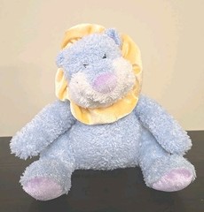 VGN Gund Baby Jungle Collection Blue John Lennon Lion Wind Up Musical #58094