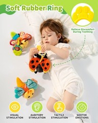 Musical Flying Ladybug Toy – Car Seat, Stroller, Crib & Play Gym Hanging Toys…