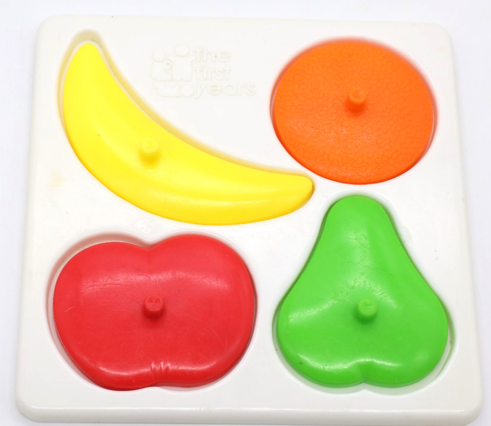 Vintage The First Years Avon Fruit Puzzle Baby Activity Toy