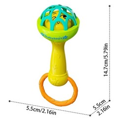 Baby Rattle Sensory Toy Shaker Grasp Ball for Newborn Infants 0-24 Months