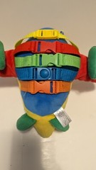 Buckle Toys Plush Children Number Developmental Toy Bolt The Airplane Zipper