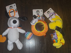 Lot Of 3 Nwt Peanuts Snoopy Woodstock Target Baby Infant Toys Halloween Spooky *
