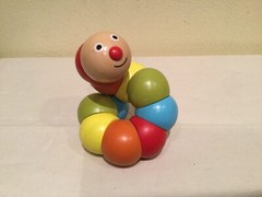 CLASSIC WORLD BEND AND TWIST CATERPILLAR, BRIGHTLY COLORED, DEVELOPMENTAL, EUC