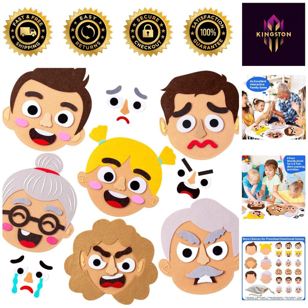116-Pc Emotions Busy Board Set – Build Emotional Intelligence for Toddlers