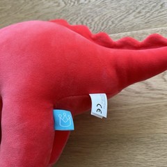 Manhattan Toy Gummy Velveteen Stegosaurus Dinosaur Plush Stuffed Animal Coral
