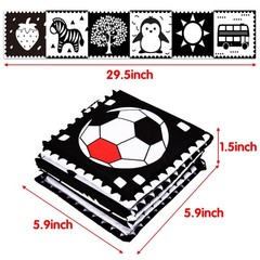 Black and White High Contrast Toys for Baby 0-3 3-6 months Medium,