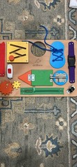 deMoca Montessori Sensory Busy Board for Toddlers