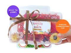Personalized Thanksgiving Gift Box with Sensory Play Dough, Custom Gift for kids