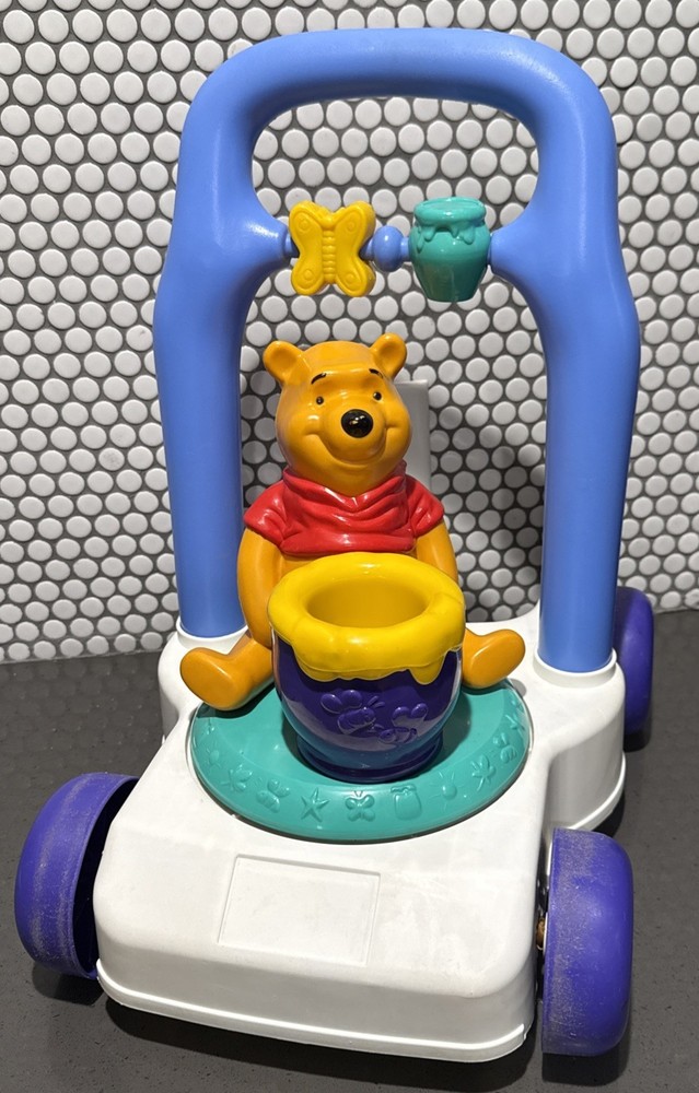 Winnie the Pooh VINTAGE Mattel Spinning Pooh Walker Push Toy Baby 1997 RARE