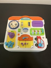 Montessori Busy Board for Toddlers – Sensory Fidget Toy with LED Lights & Music,
