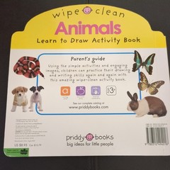 Wipe Clean Learning Books Wipe Clean Animals by Roger Priddy and Priddy Books