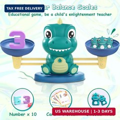 Dinosaur Math Balance Toys – Montessori Toys for 3 Years Old Kids, Learning and