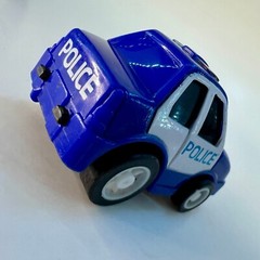 Mini Pull Back Toys Construction Excavator, Bulldozer, Truck & Police Car