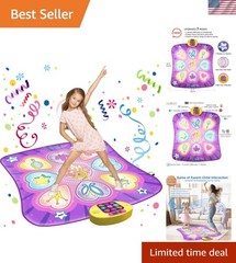 Musical Dance Mat for Girls 3-10 | 9 Songs, Portable Storage, Non-Slip Design