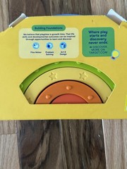 Silicone Rainbow Stacker Giggle Scape Ages 6+ Months
