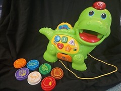Vtech Chomp and Count Dino Green Infant Toddler Toy – Preowned