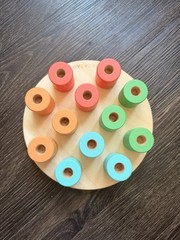 Lovevery Wooden Stacking Pegboard Adventurer Play Kit for 16-18 Months