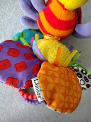 Lamaze Play & Grow Flutterbug Bug Flower Sensory Baby Stroller Clip Toy Infant