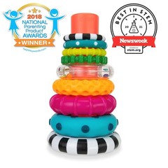 Sassy Stacks of Circles Stacking Ring STEM 6-24 Month (1 Count), Multi