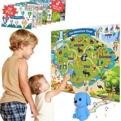 Talking Pen & 20 Laminated Toddler Learning Posters Set – Colorful Educationa…