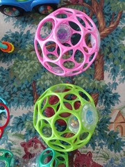 6 BABY OBALL Toys O BALL Rattle Multicolor Easy Grasp Balls Dumbbell Car A