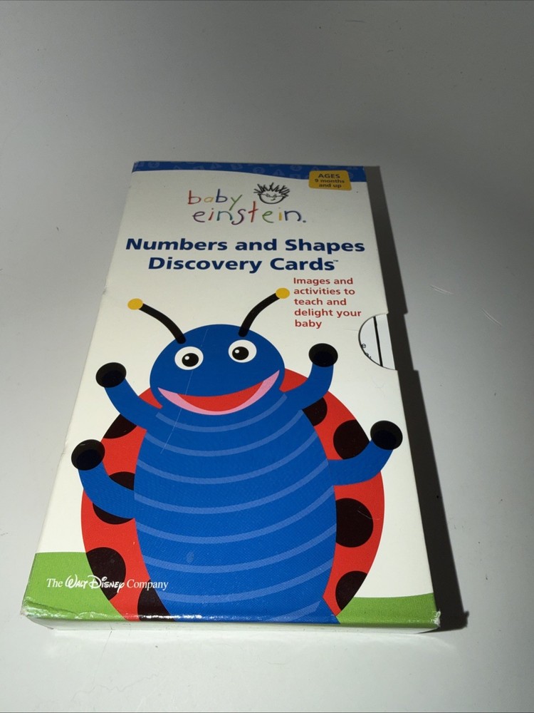 VTG Baby Einstein Numbers and Shapes Discovery Cards Disney 2004