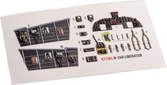Reskit 1/72 B-24D Interior 3D Decal for Hasegawa Plastic Models RSKK72184