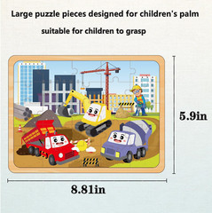 Puzzles for Kids Ages 4-6, Set of 4 Packs with 24-Piece,Preschool Educational Br