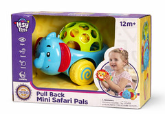 Itsy Tots Pull Back Mini Safari Pals Elephant 12M+ Toddler Toy