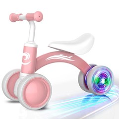Colorful Lighting Baby Balance Bike Toys for 1 Year Old Girl Gifts 10-36 Month
