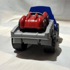 Green Toys Blue Flatbed Truck & Red Race Car Made in USA Excellent for Toddlers
