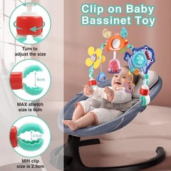 Baby Activity Arch Toy Bar for Stroller, Bassinets and Car Seat, Adjustable Crib